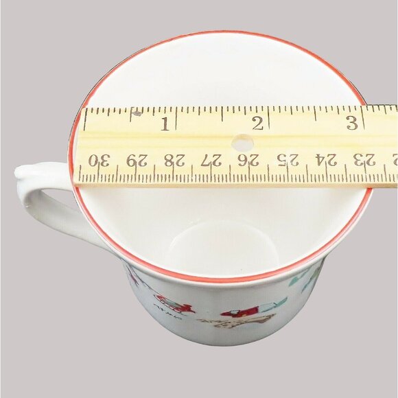 Farberware White Christmas Holiday Mugs Set Of 2 Katherine Babanovsky Design - Picture 12 of 12